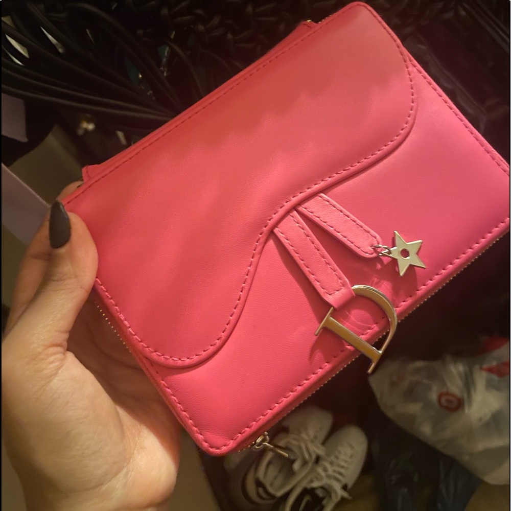 Dior pink cosmetic case